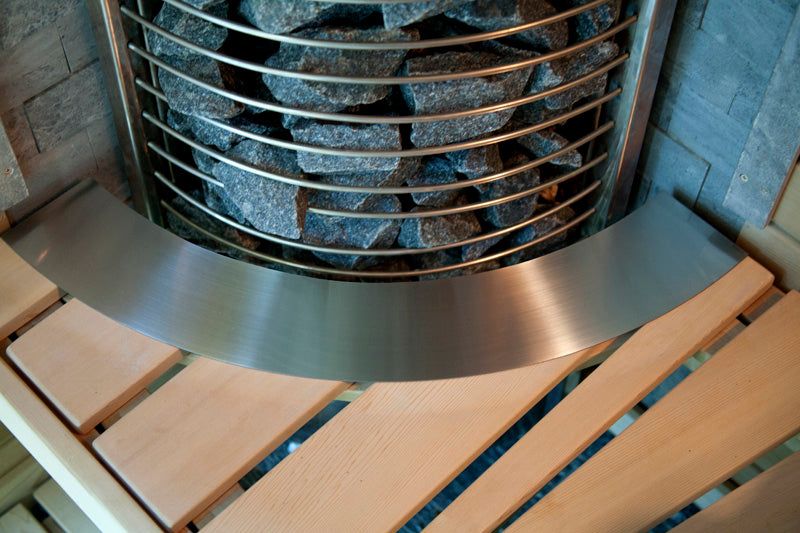 Sentiotec Tower Heater Corner Edelstahlumrandung