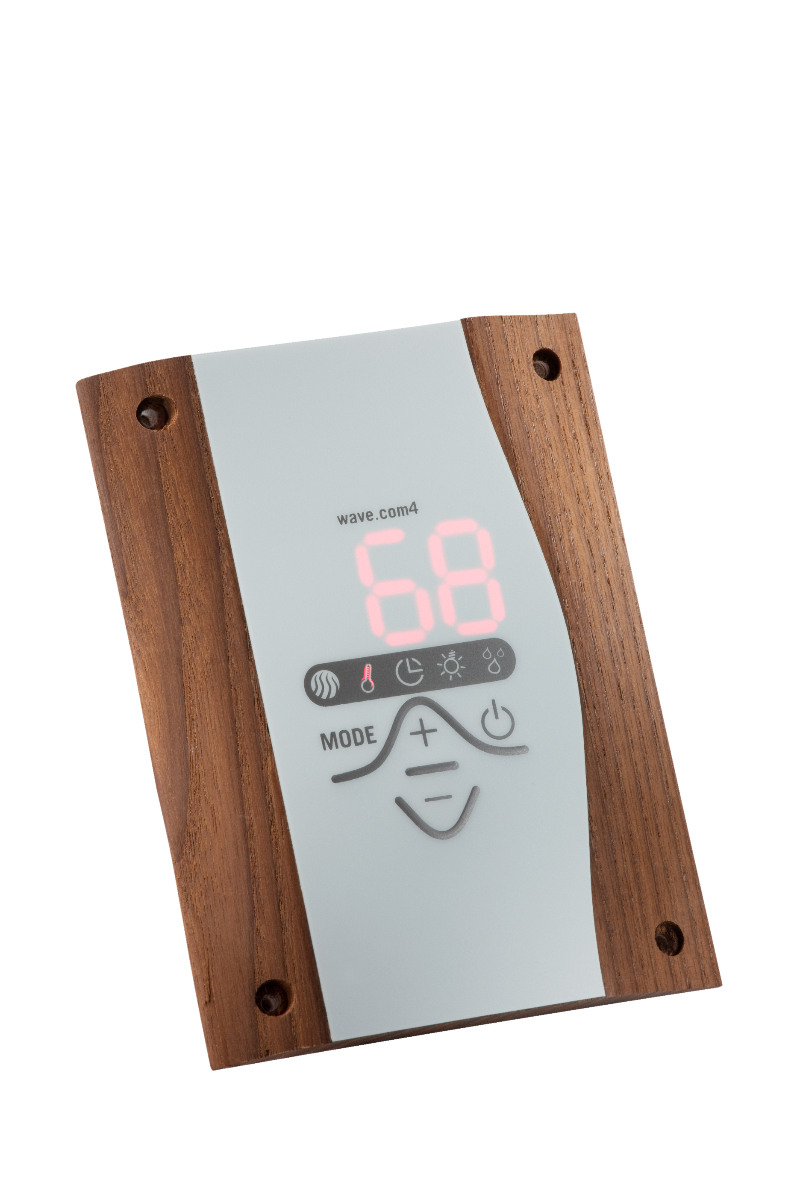 Sentiotec Saunaset Gartensauna Scala Medium mit Saunaofen Nordex Next und Steuerung wave.com4 | klimaworld.com