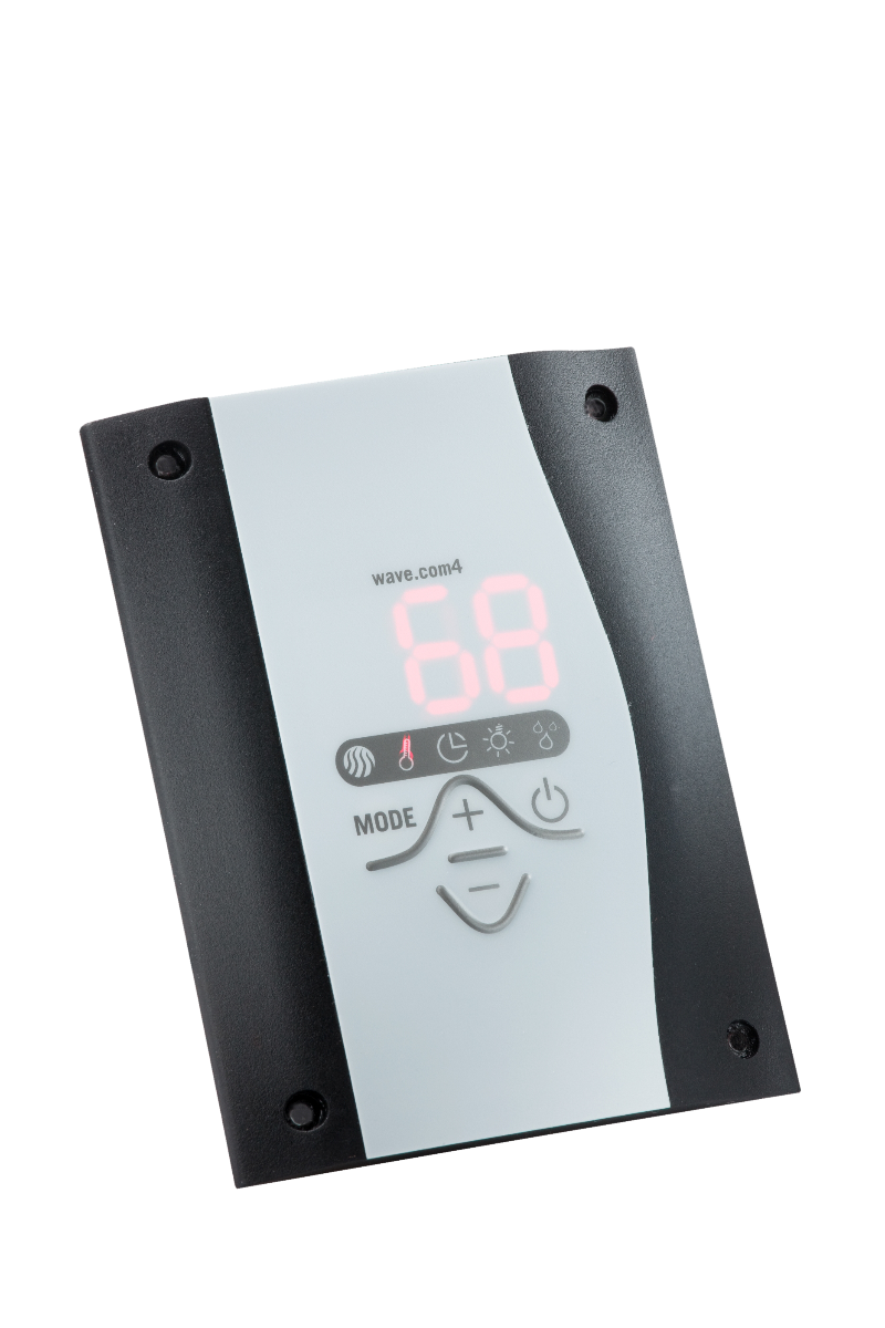 Sentiotec Saunaset Gartensauna Scala Medium mit Saunaofen Nordex Next und Steuerung wave.com4 | klimaworld.com