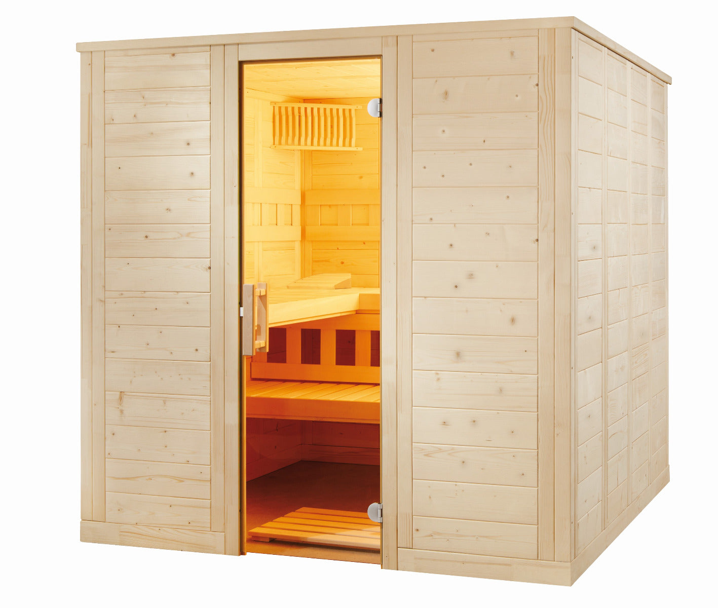 Sentiotec Sauna Set Wellfun Large mit Saunaofen 100 E und Steuerung K2-Next | klimaworld.com