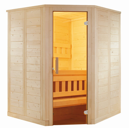 Sentiotec Sauna Set Wellfun Mini mit Saunaofen Mini Combi und Saunasteuerung Pro B3 | klimaworld.com