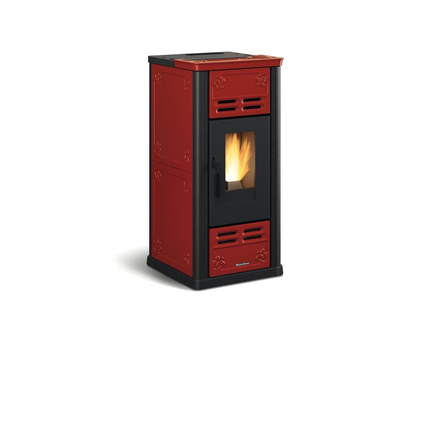 Extraflame Pelletofen Serafina Lux Evo in bordeaux