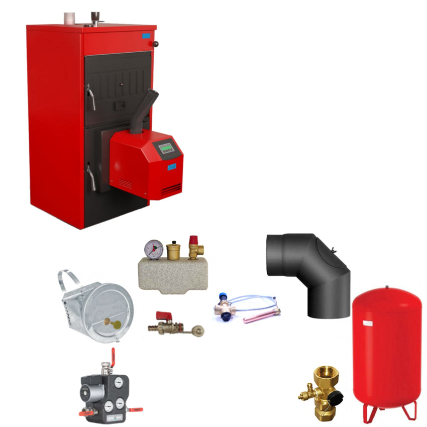 Attack Pellet-und Festbrennstoffkessel FD Pellet Komplettset 1