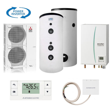 Mitsubishi | Heizungs-Set 407 | Split | Hydromodul | 12,0 kW