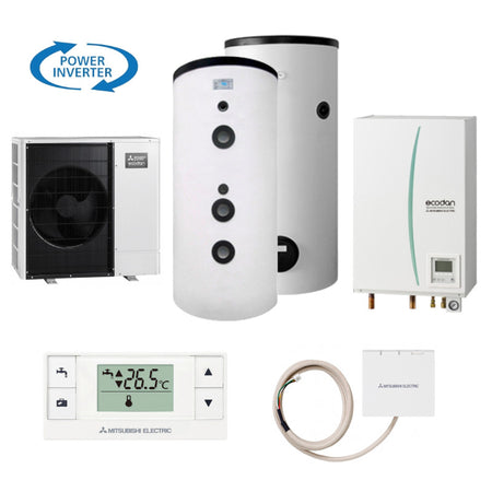 Mitsubishi | Heizungs-Set 406 | Split | Hydromodul | 10,0 kW