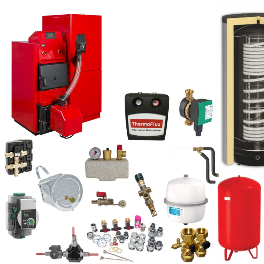 ThermoFlux Pelletkessel HKK 30-BioFlux 35 Plus Komplettset 5 | Klimaworld