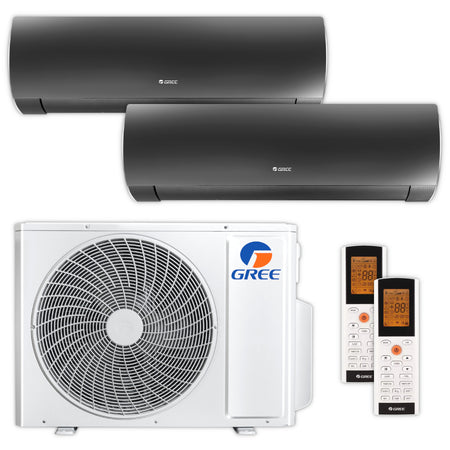 GREE | Multisplit-Klimaanlage FAIRY BLACK | 3,5 kW + 3,5 kW