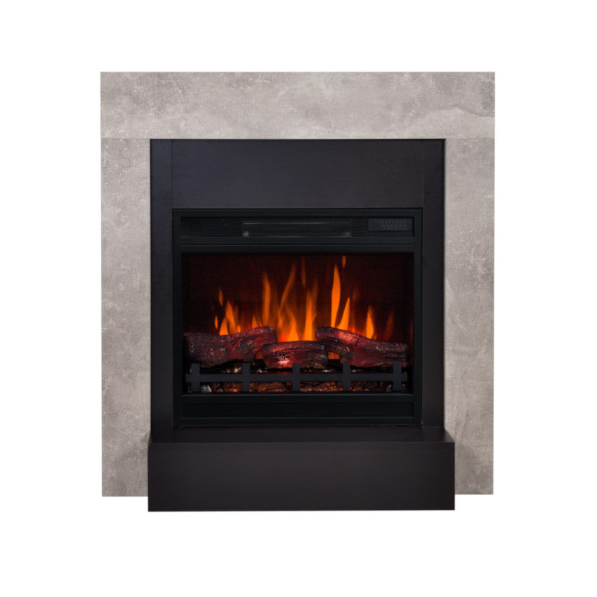 Aflamo LED Elektrokamin Simple Beton mit LED 60 3D | klimaworld.com