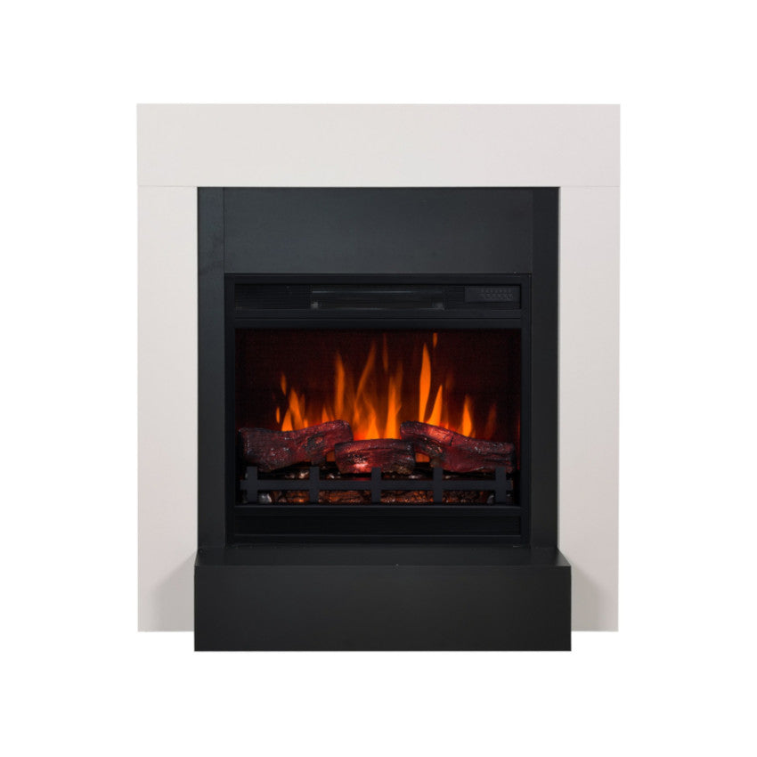Aflamo LED Elektrokamin Simple weiss mit LED 60 3D | klimaworld.com