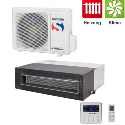 Split - Kanalklimagerät Sinclair UNI DC-Inverter 