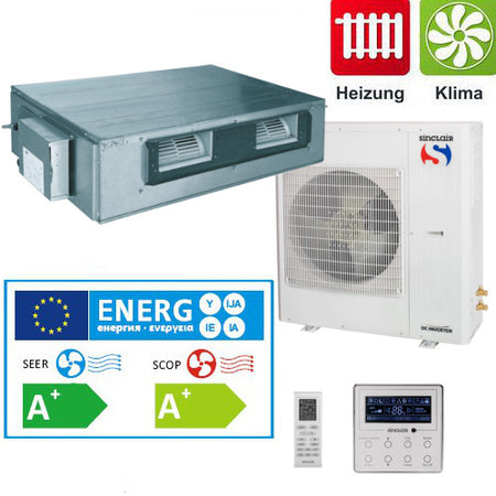 Split - Kanalklimagerät Sinclair UNI DC-Inverter 10kW