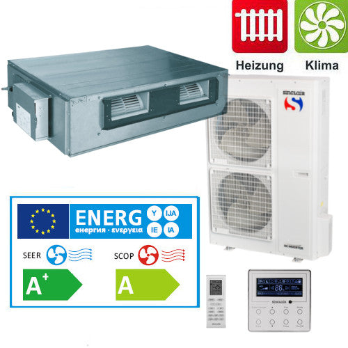 Split - Kanalklimagerät Sinclair UNI DC-Inverter 11,5 kW 3Phasig