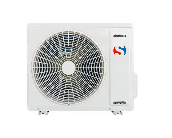 SINCLAIR Klimaanlage Aussengeraet TERREL in Weiss, frontal | klimaworld.com