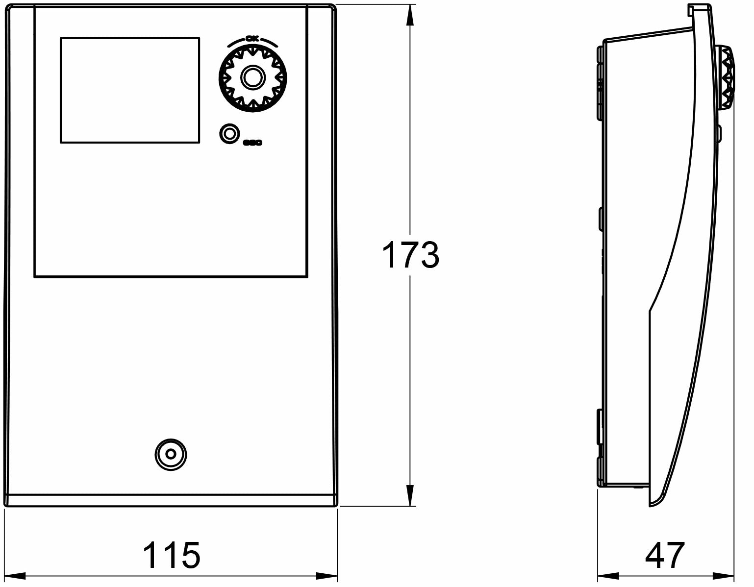 LK Armatur LK 160 SmartBio Maßzeichnung