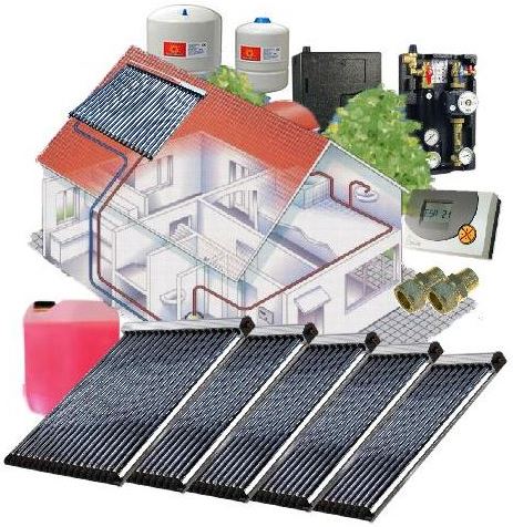 Solarpaket WT-B/22 Röhrenkollektorset 