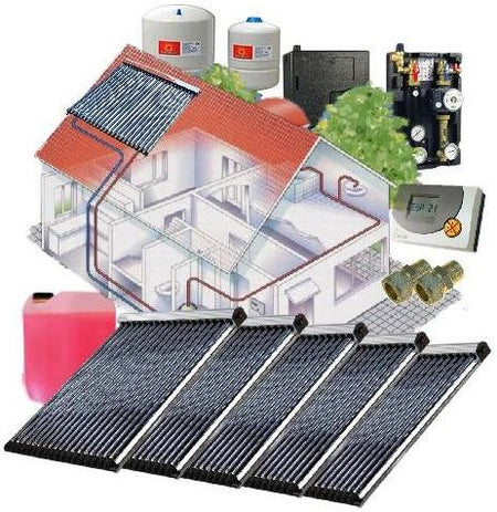 Solarpaket WT-B/22 Röhrenkollektorset 