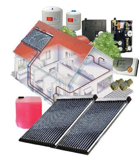 Solarpaket WT-B/30 Röhrenkollektorset 