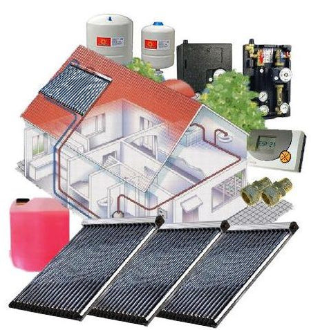 Solarpaket WT-B/22 Röhrenkollektorset 