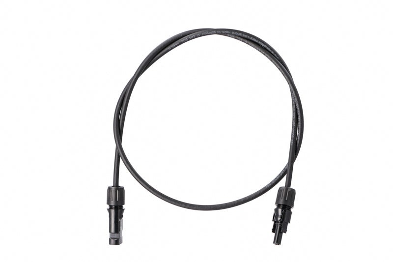 Solar-Verlängerungskabel mit Stecker | 2 Meter | 6,0 mm² | schwarz