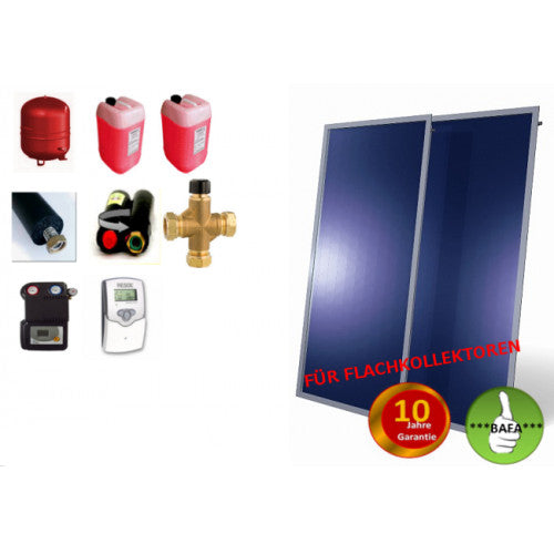 Solardual- Solarpaket Standard (4,84m²) mit Flachkollektor