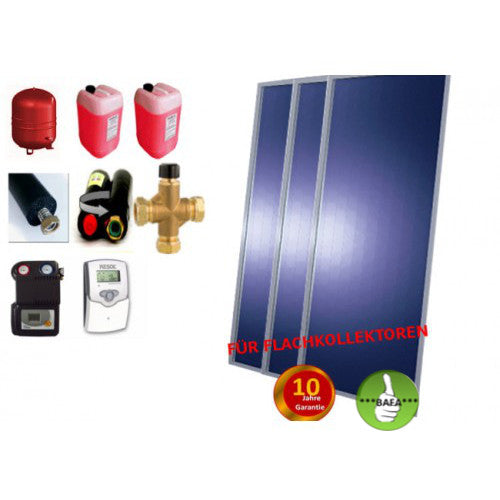Solardual- Solarpaket Standard (7,26m²) mit Flachkollektor