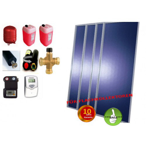 Solardual- Solarpaket Expert (9,68m²) mit Flachkollektor