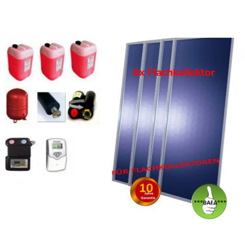 Solardual - Solarpaket Premium (19,36m²) mit Flachkollektor
