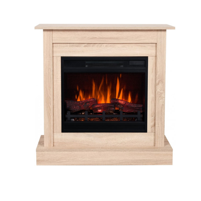 Aflamo LED Standkamin Vigo Classic sonoma 3D