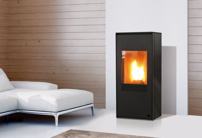 Pelletofen EdilKamin Lou Pelletkaminofen mit 8 kW Passivhaus 