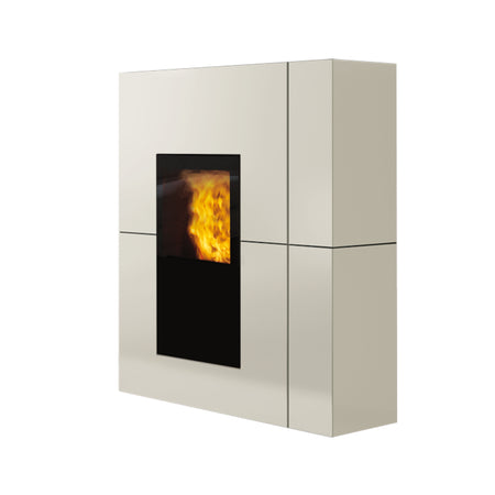 Edilkamin wasserführender Pelletofen Blade H22 Mattweiss