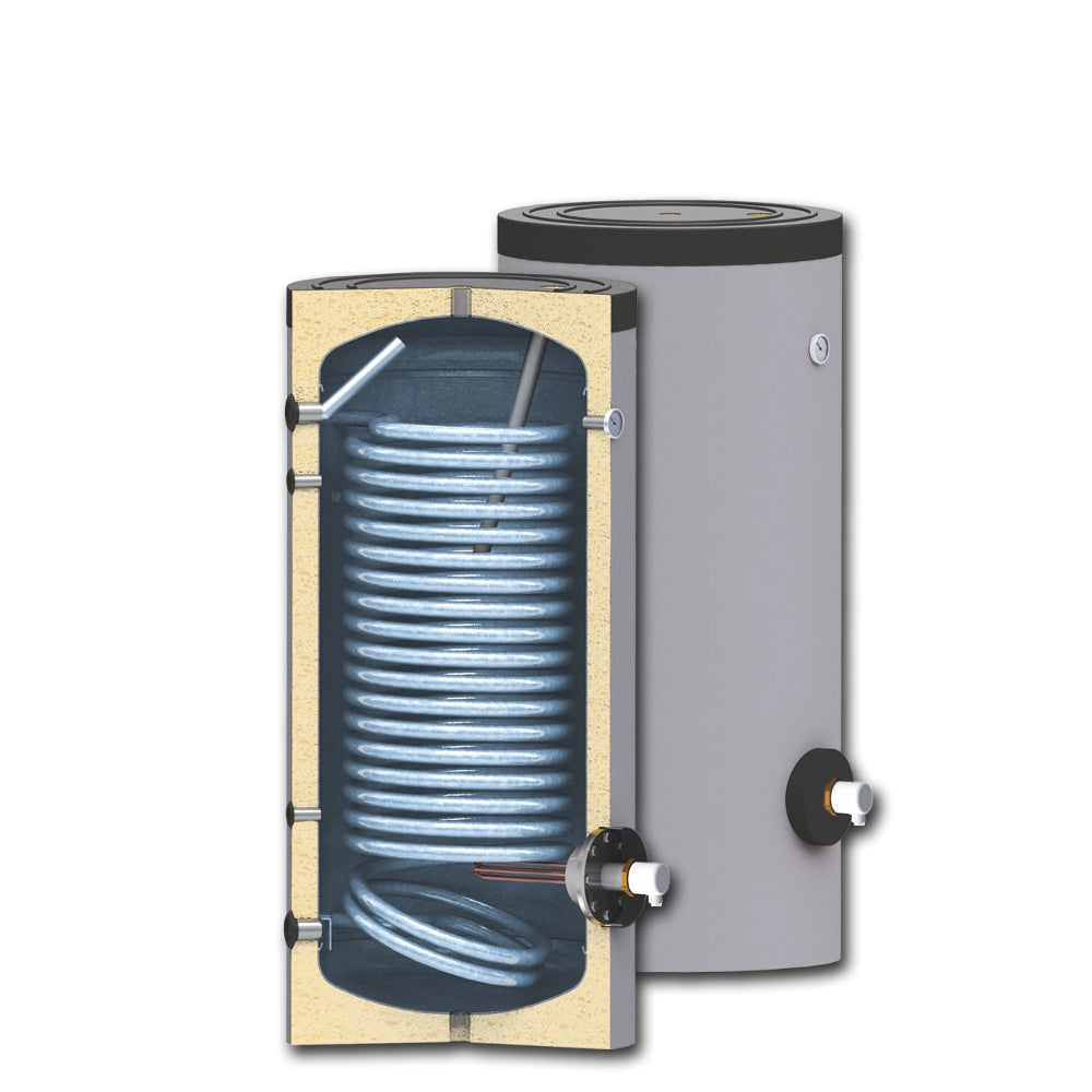 ThermoFlux Wärmepumpenspeicher SWPN 150 | mit einem Wärmetauscher ➔ www.klimaworld.com