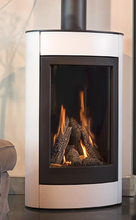 gaskamin TALI in weiß