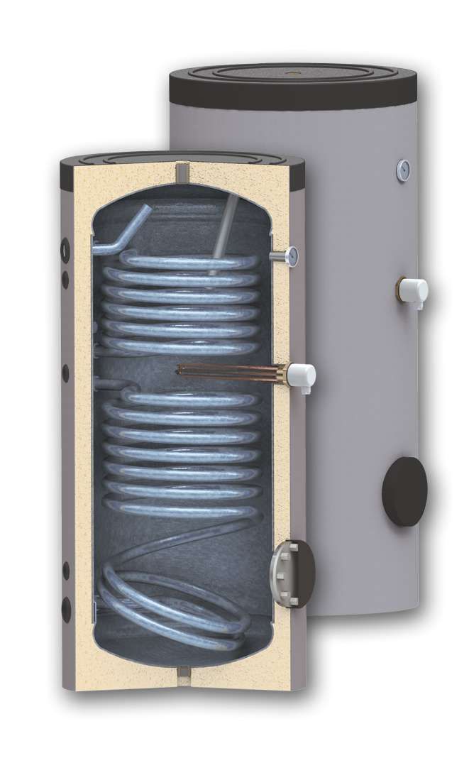 Solarspeicher Brauchwasserspeicher 150Liter Thermoflux TBWS-RR Bi-Valent