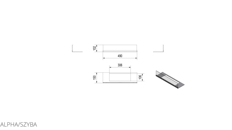 Technische Zeichnung - ALPHA/SZYBA