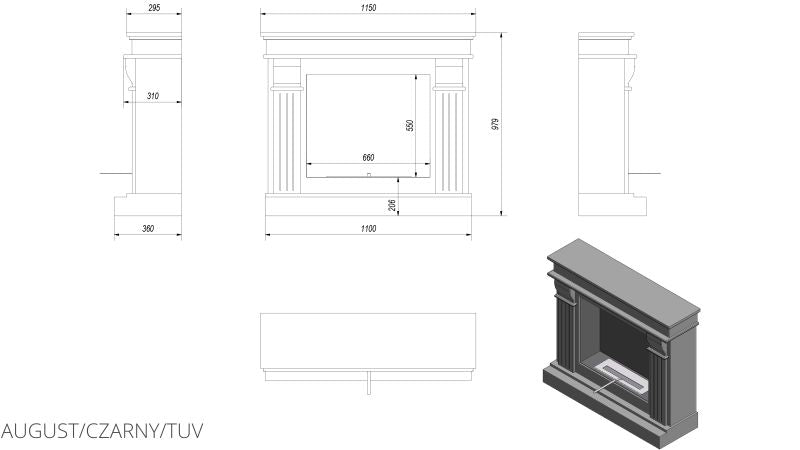 Technische Zeichnung - AUGUST CZARNY TUV