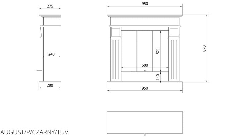 Technische Zeichnung - AUGUST/P/CZRANY/TUV
