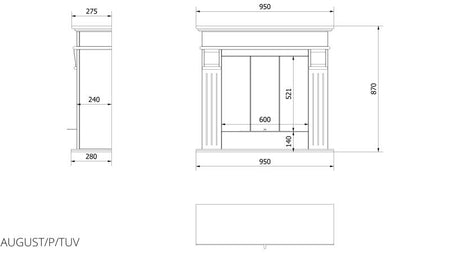 Technische Zeichnung - AUGUST/P/TUV