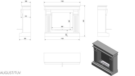 Technische Zeichnung - AUGUST/TUV