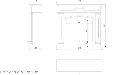 Technische Zeichnung - DECEMBER/CZARNY/TUV