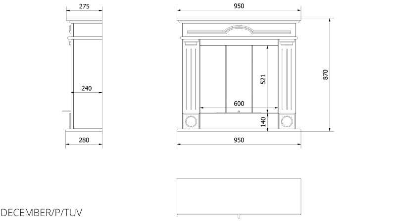 Technische Zeichnung - DECEMBER/P/TUV