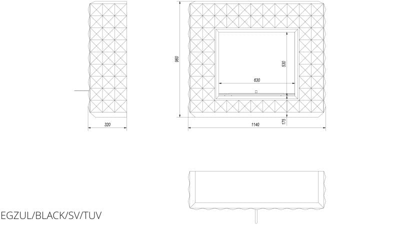 Technische Zeichnung - EGZUL/BLACK/SV/TUV