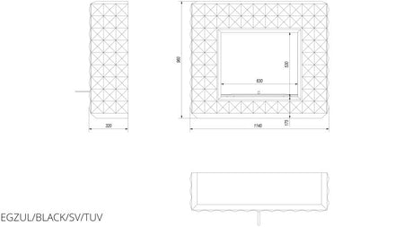 Technische Zeichnung - EGZUL/BLACK/SV/TUV
