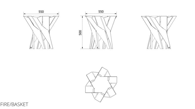 Technische Zeichnung - FIRE/BASKET