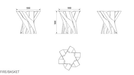 Technische Zeichnung - FIRE/BASKET