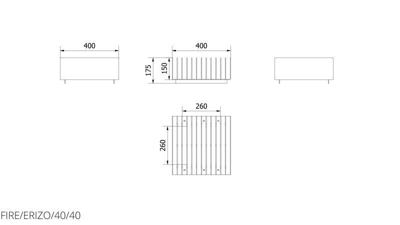 Technische Zeichnung - FIRE/ERIZO/40/40