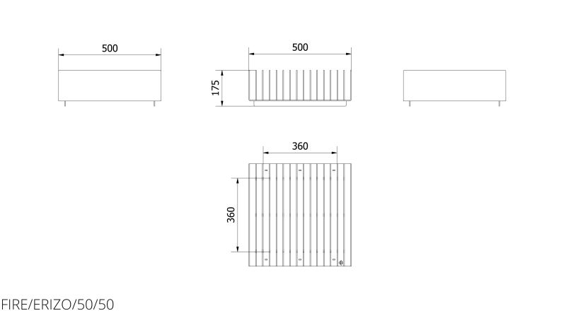 Technische Zeichnung - FIRE/ERIZO/50/50