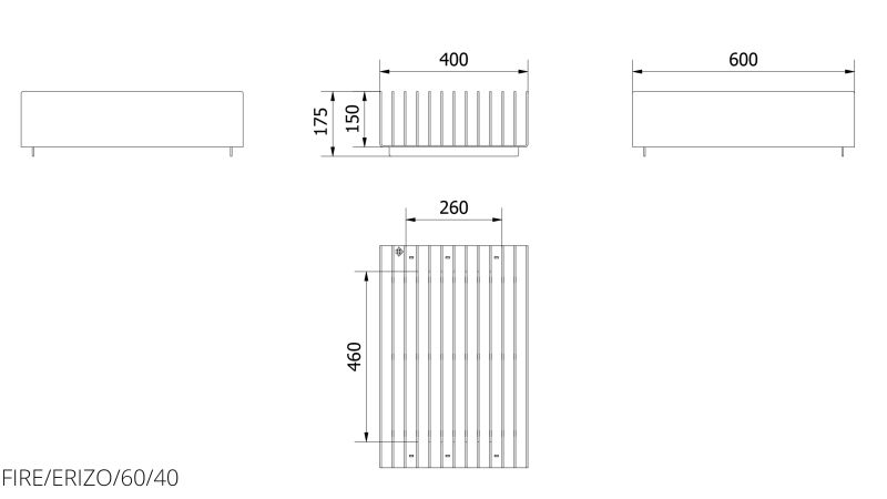 Technische Zeichnung - FIRE/ERIZO/60/40