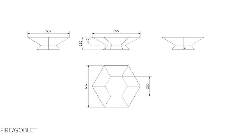 Technische Zeichnung - FIRE/GOBLET