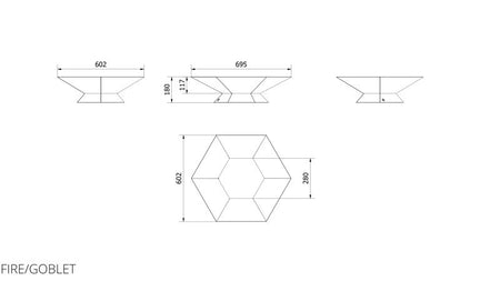 Technische Zeichnung - FIRE/GOBLET