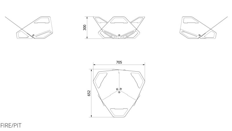 Technische Zeichnung - FIRE/PIT